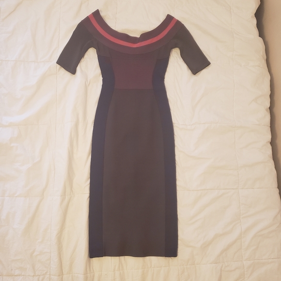 Herve Leger Midi Bandage Dress - Picture 2 of 7